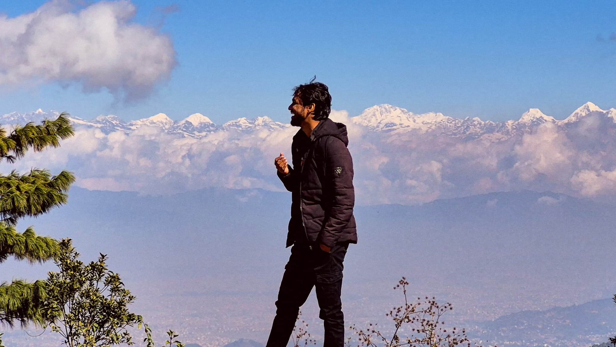 Hiking in the mountains