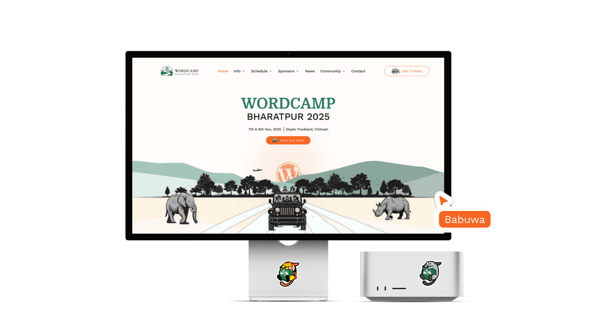 WordCamp Bharatpur 2025 branding and event assets