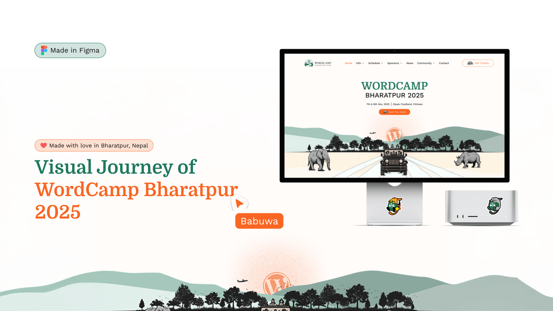 Visual Journey of WordCamp Bharatpur 2025 — Branding & Design System